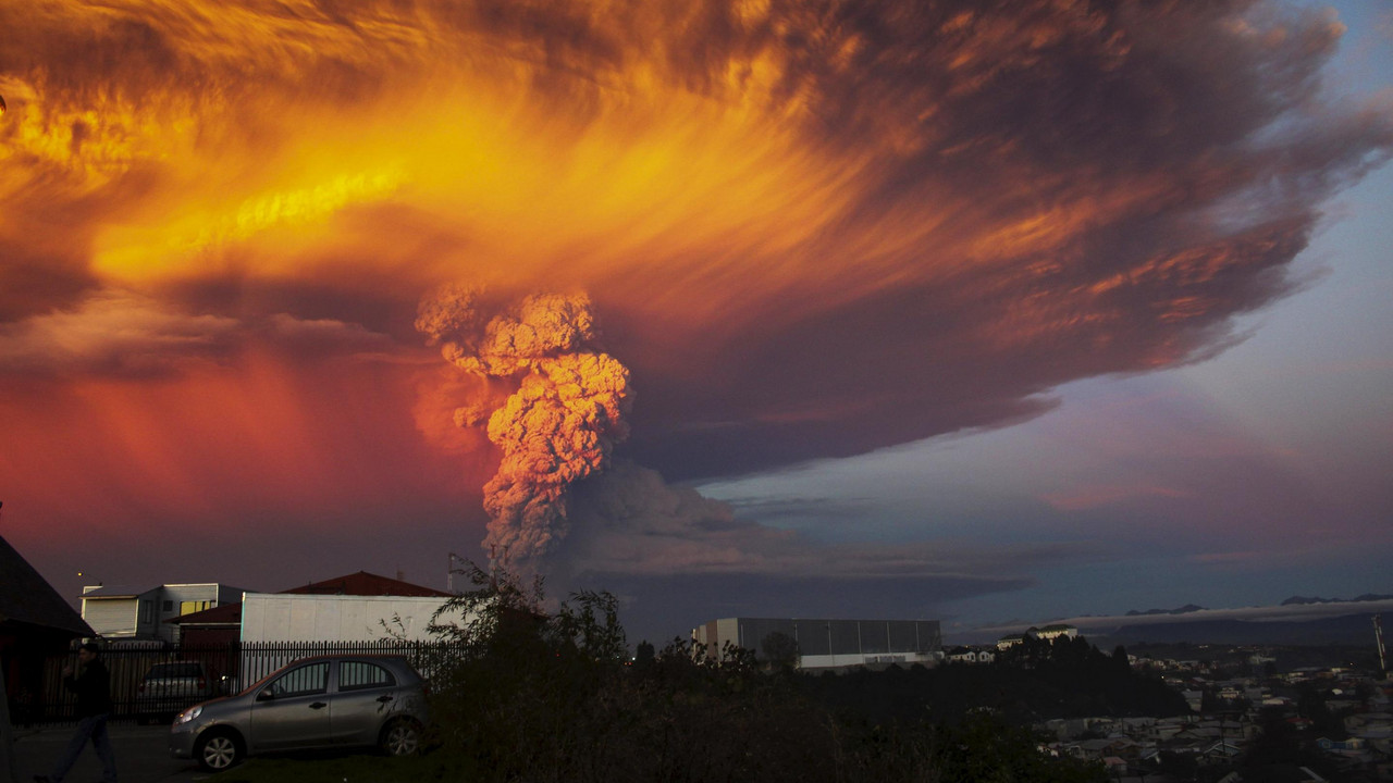 vulkan, erupcija, santjago, čile
