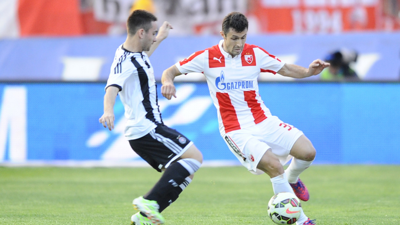 Andrija Živković na susretu protiv Crvene zvezde