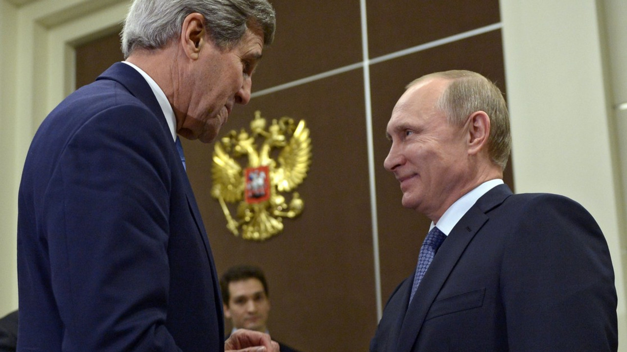 Džon Keri i Vladimir Putin