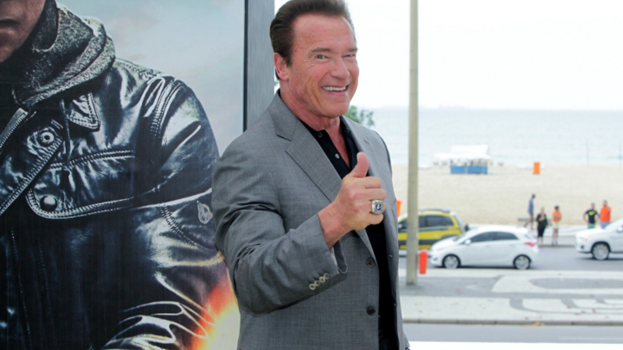 Arnold Švarceneger na promociji filma
