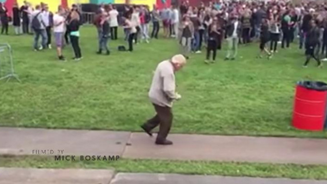 Deda đuska na tehno festivalu