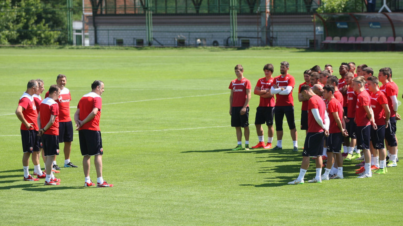 Trening fudbalera Crvene zvezde