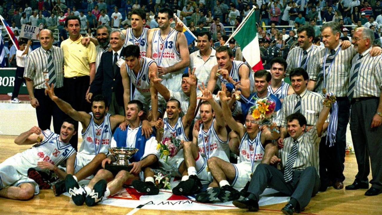 Košarkaši Jugoslavije u Atini 1995.