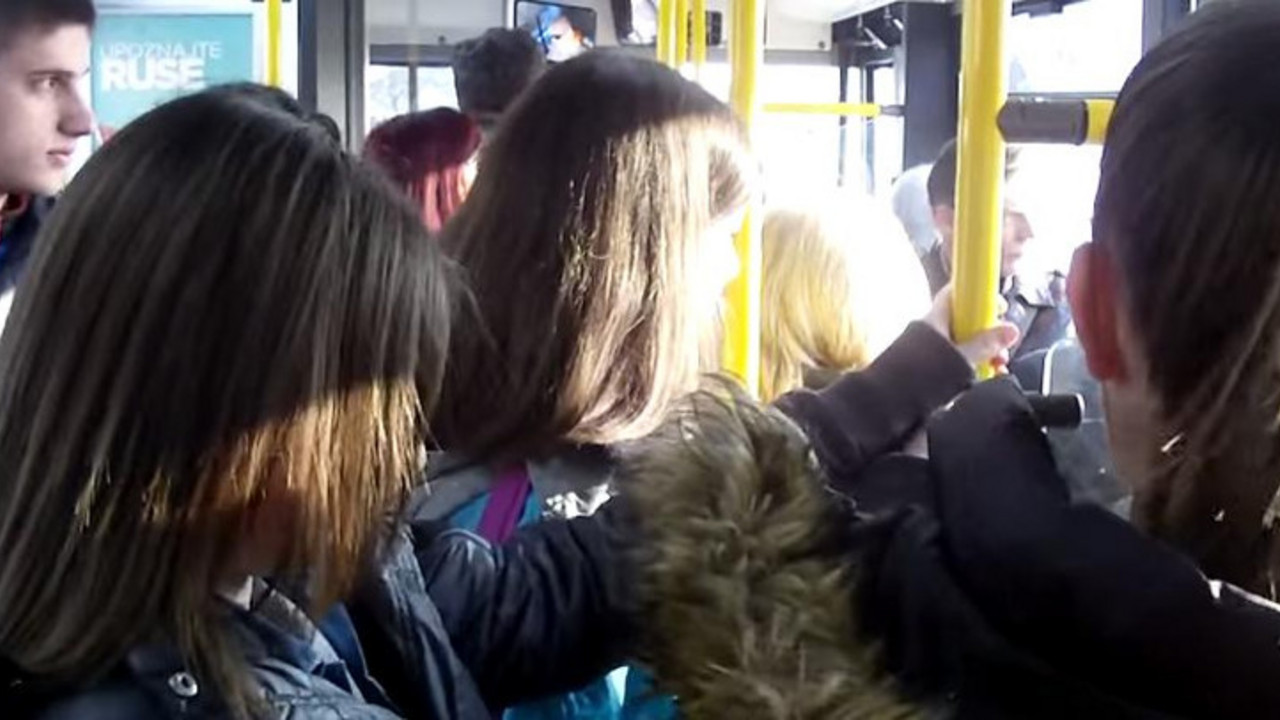 gužva u gradskom prevozu