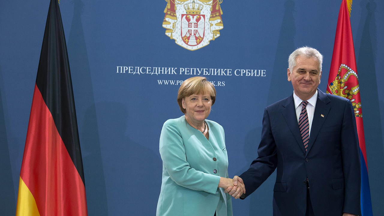 Tomislav Nikolić sa Angelom Merkel