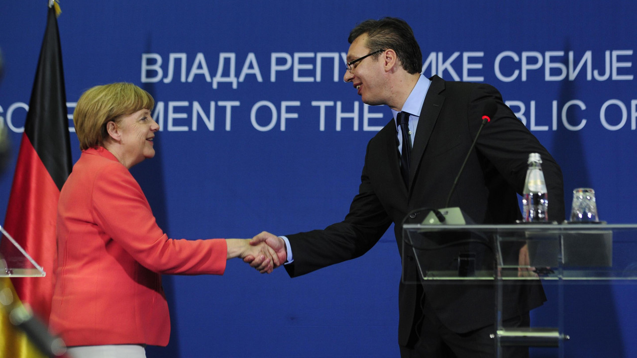 Angela Merkel i Aleksandar Vučić