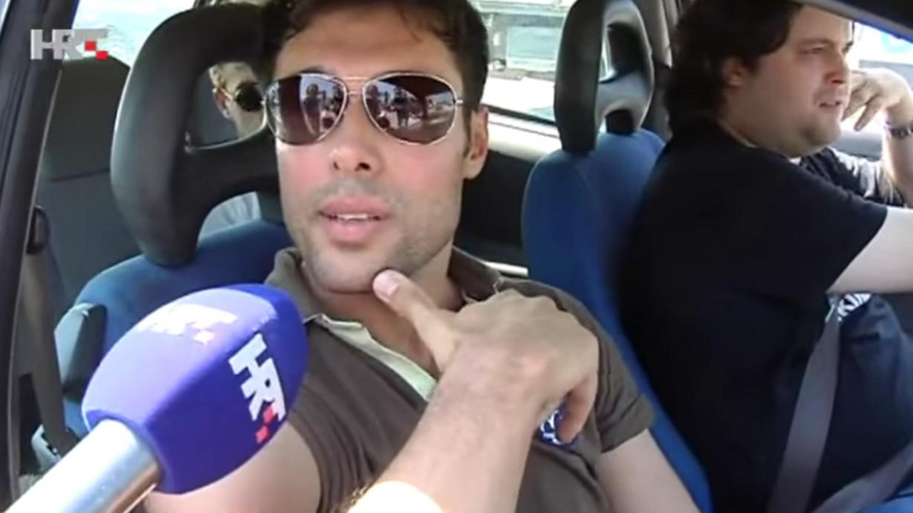 Beograđanin daje izjavu za HRT o gužvi na Hrvatskim autoputevima