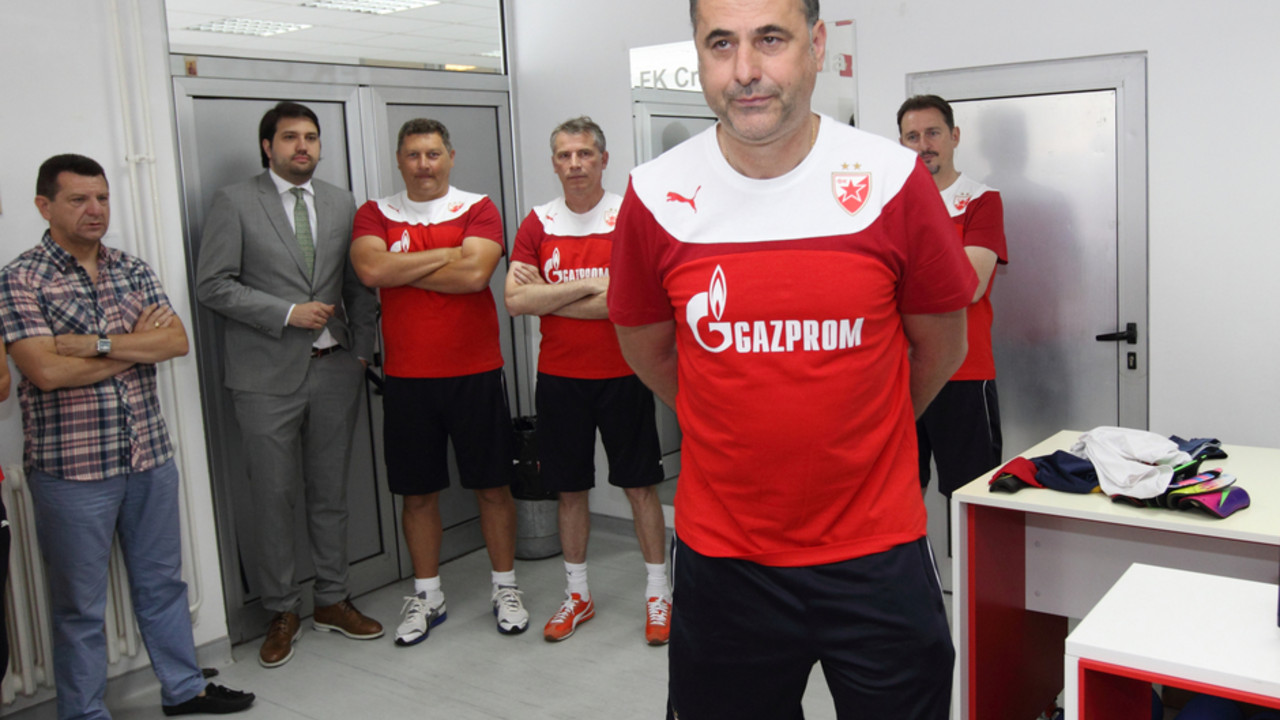 Trener Crvene zvezde Miodrag Božović