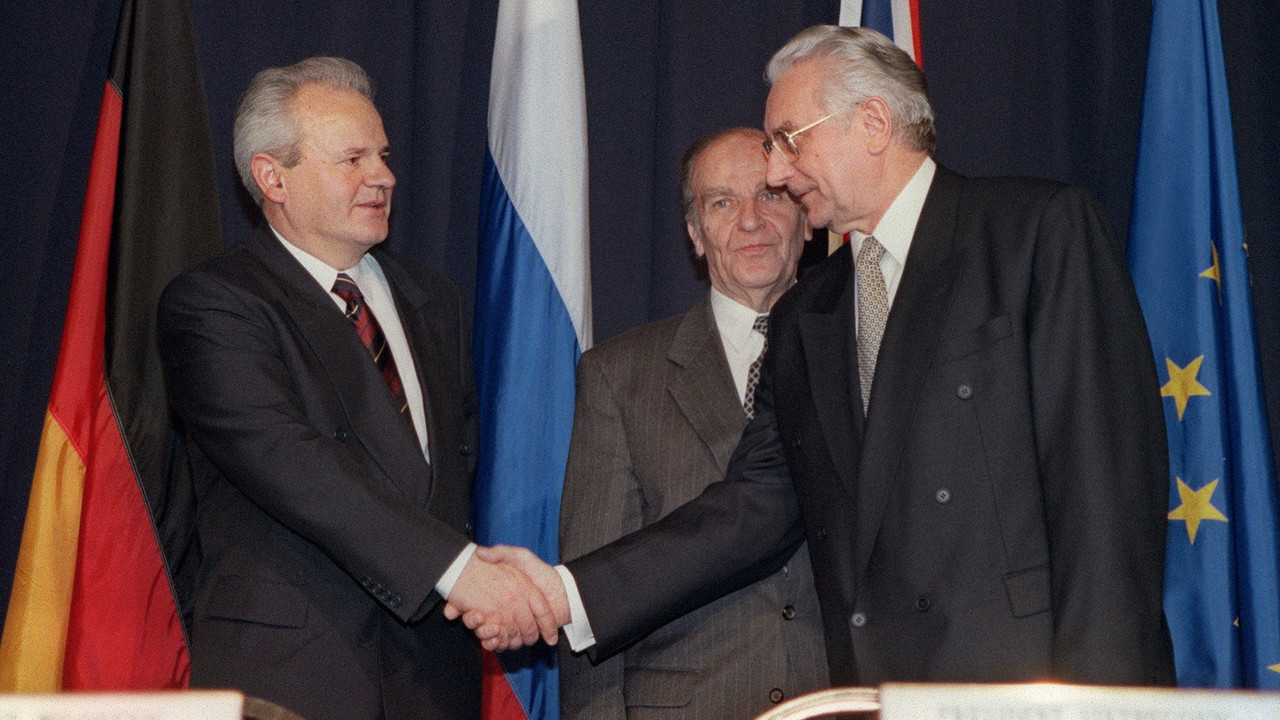 Slobodan Milošević i Franjo Tuđman