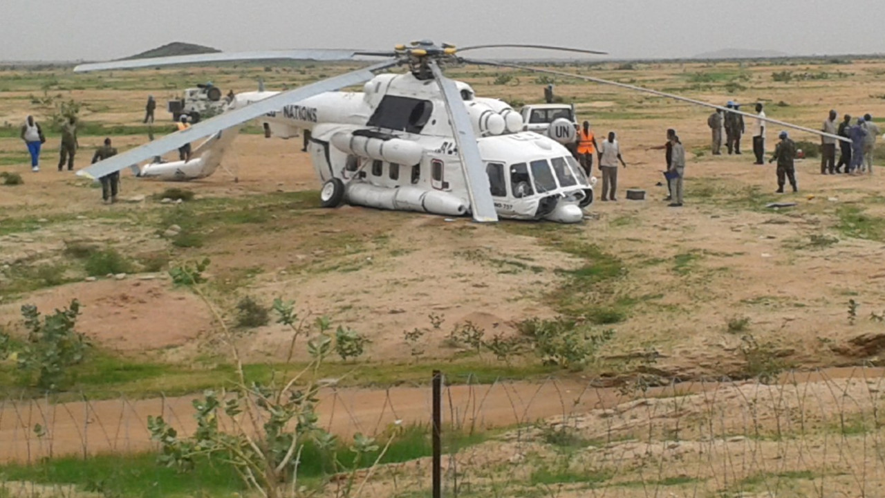 Prinudno sletanje UN helikoptera u Darfuru