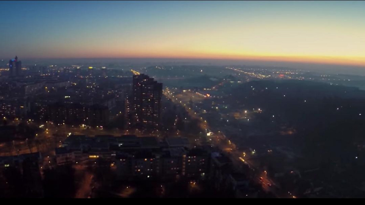 Panorama Beogradau  spotu Oneza