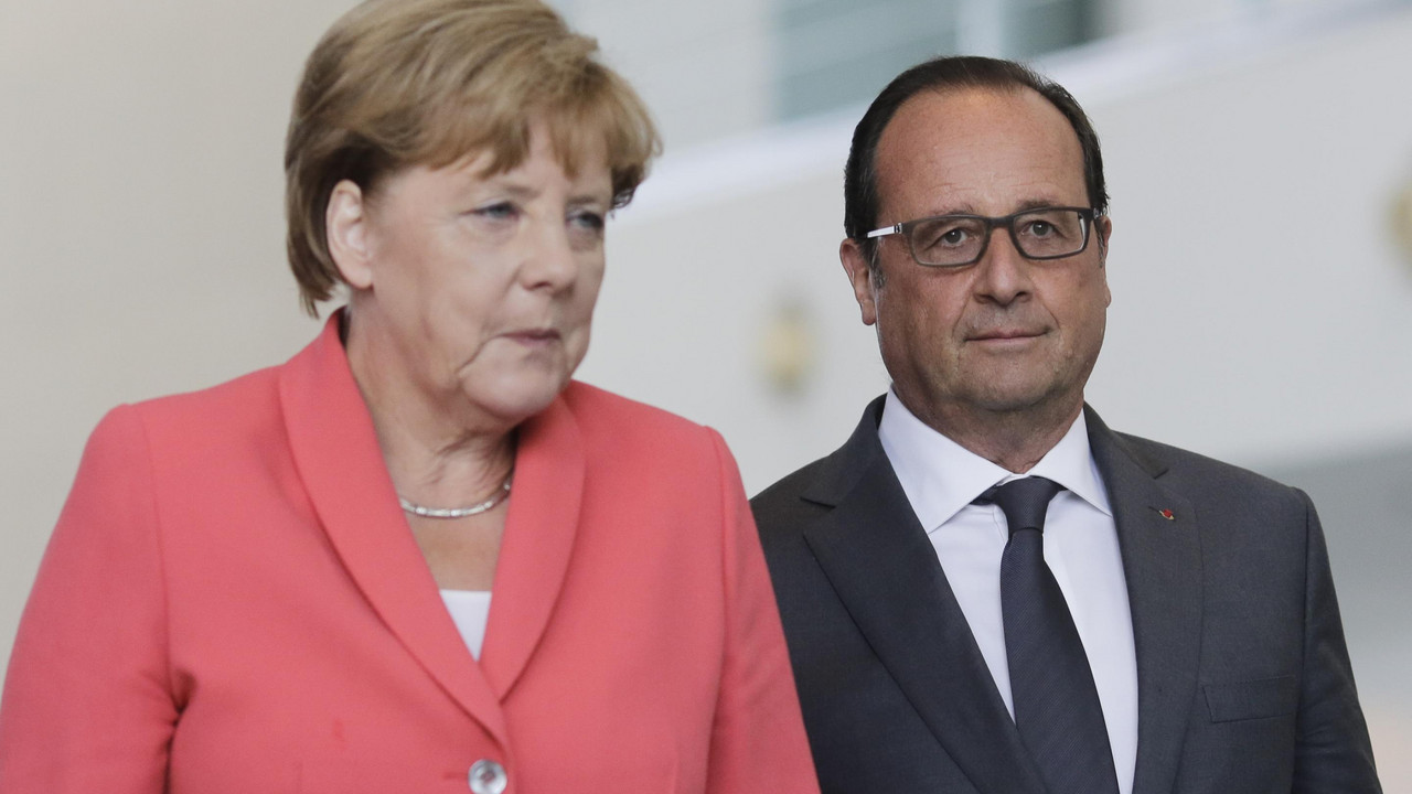 Angela Merkel i Fransoa Oland