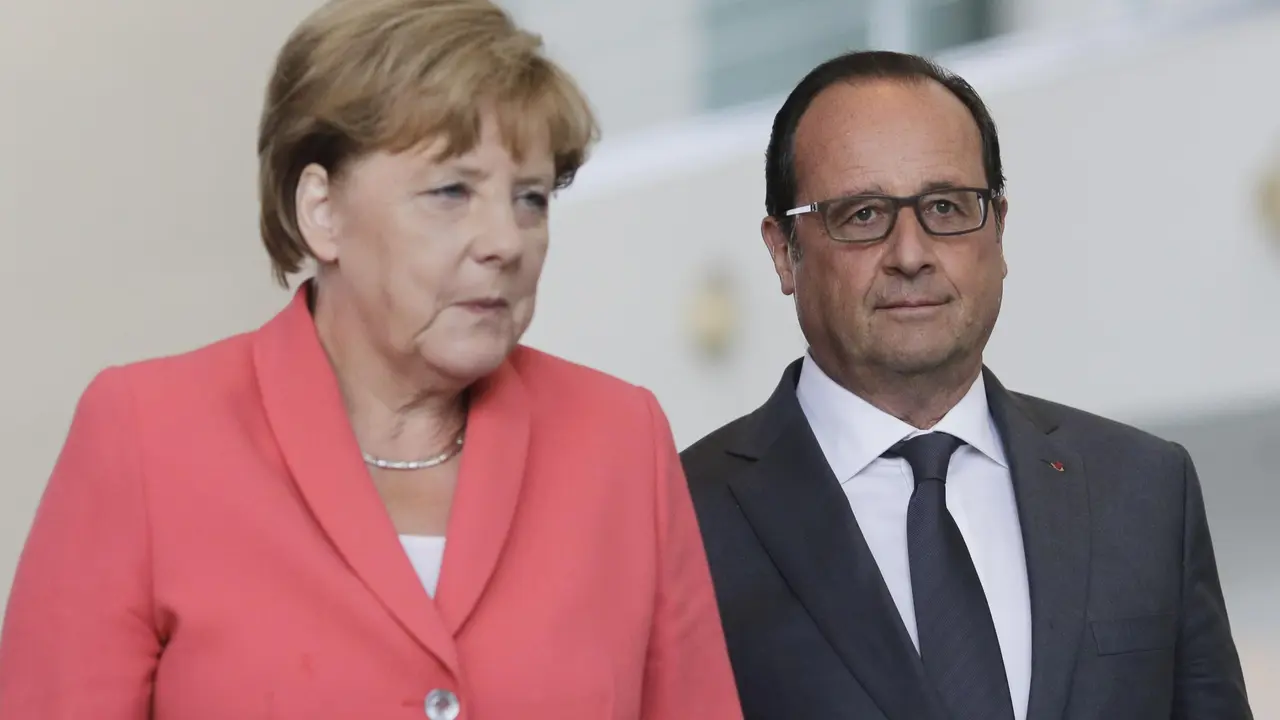 Angela Merkel i Fransoa Oland