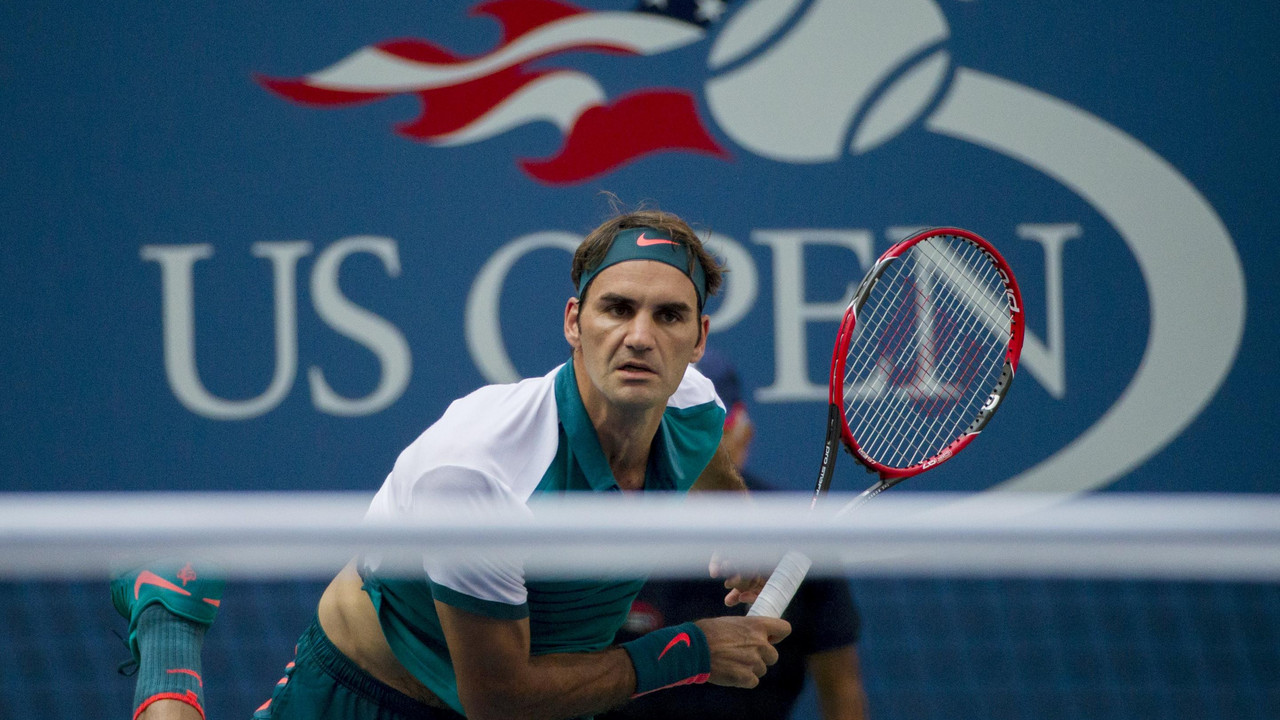 Rodžer Federer u meču prvog kola US Opena