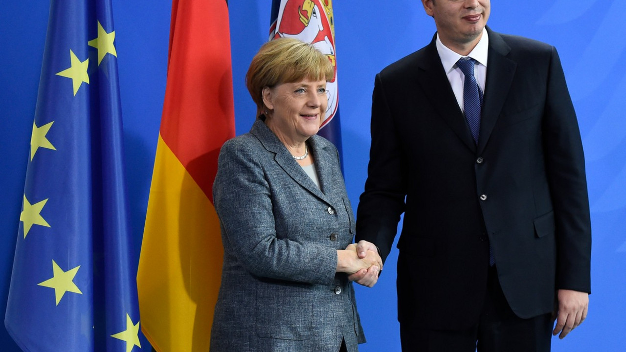 Aleksandar Vučić i Angela Merkel