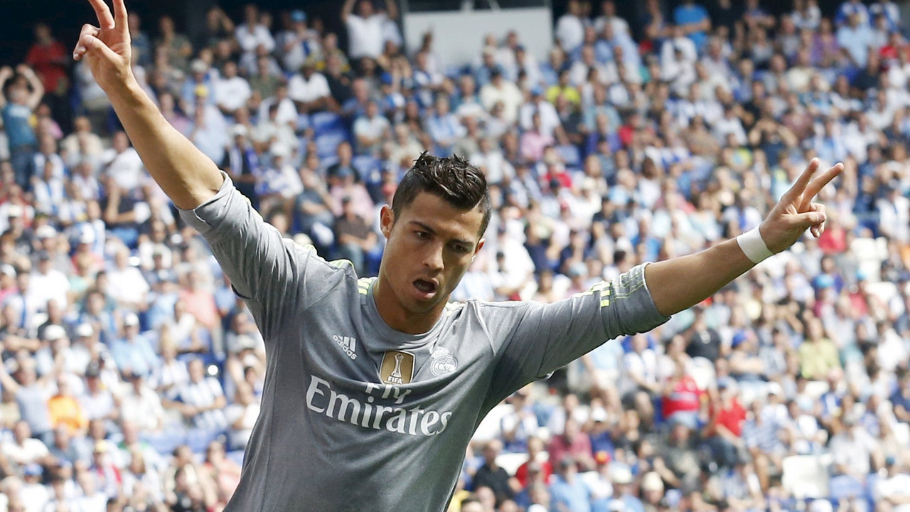 Kristijano Ronaldo proslavlja gol protiv Espanjola