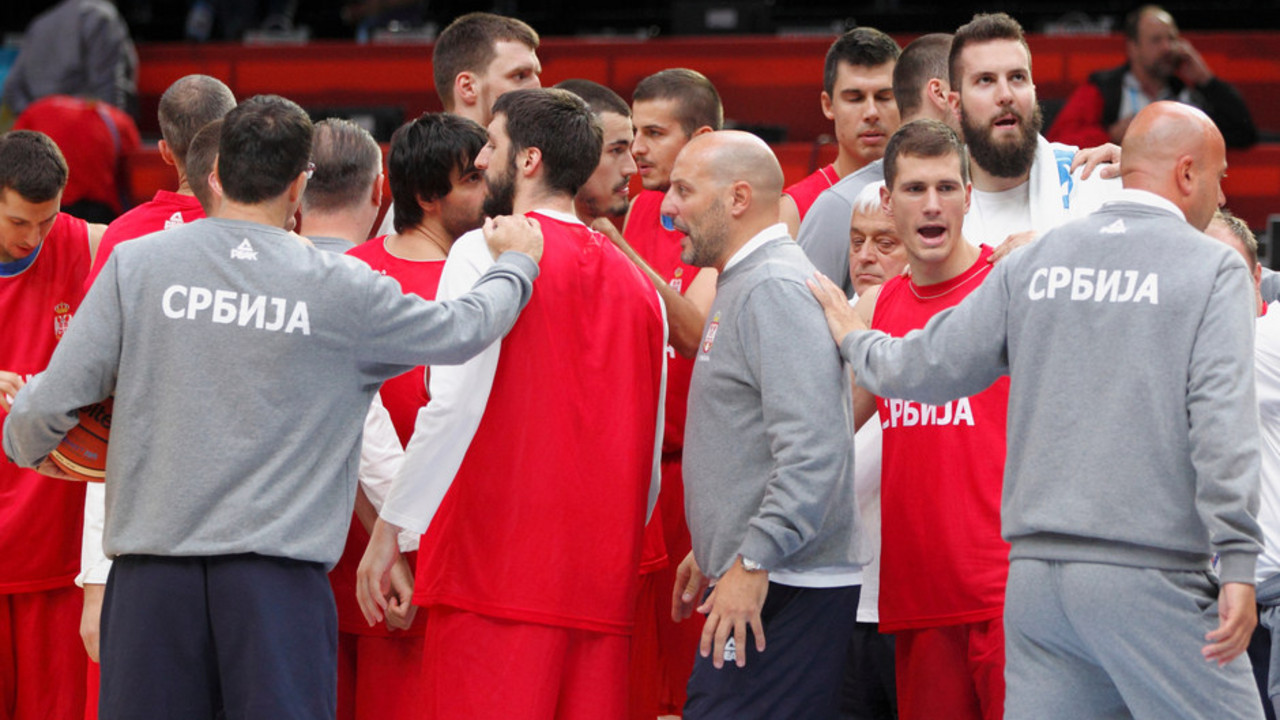 Reprezentativci Srbije na treningu na Evrobasketu