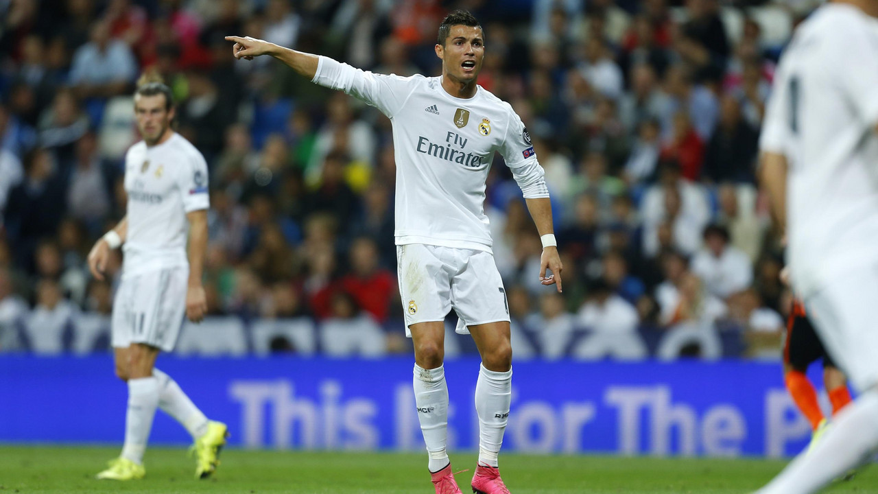 Zvezda Reala Kristijano Ronaldo na meču Lige šampiona sa Šahtjorom