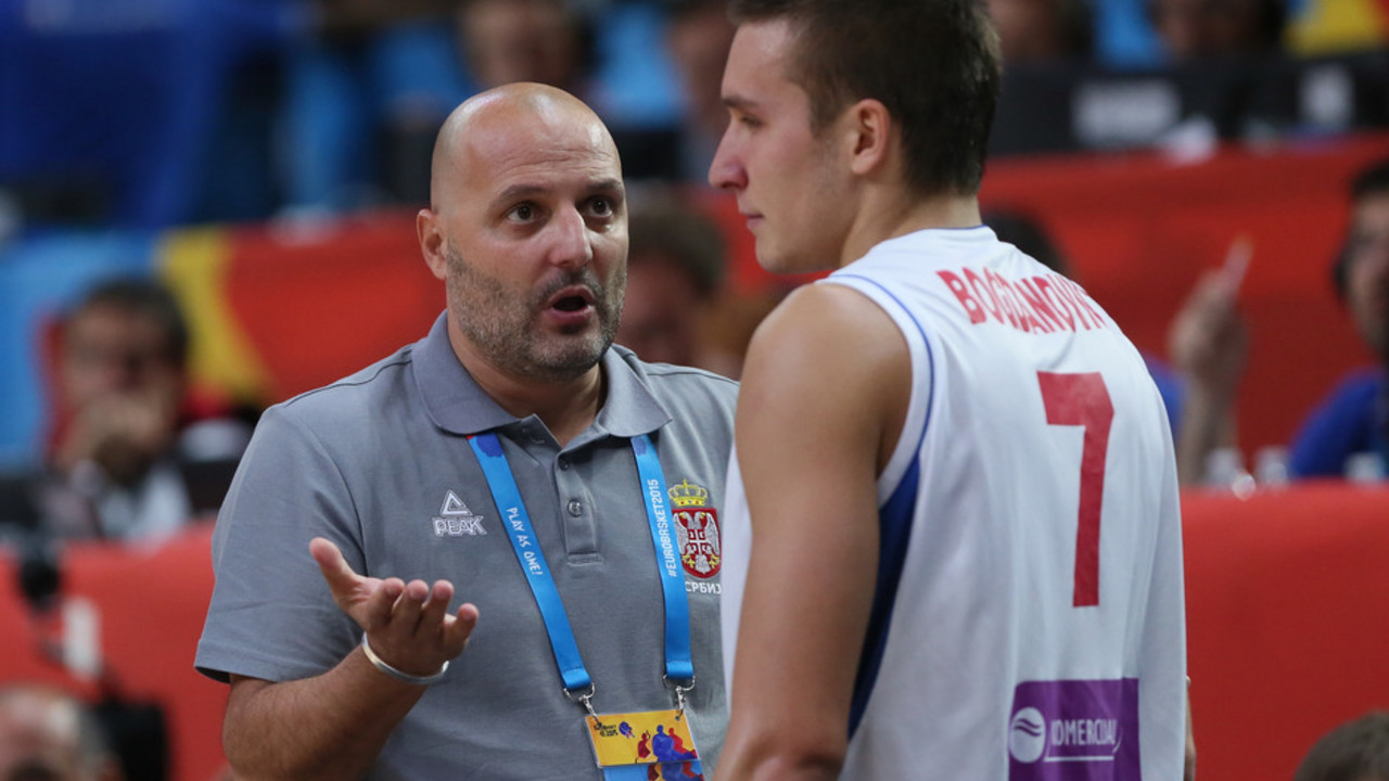 Selektor Srbije Aleksandar Đorđević sa Bogdanom Bogdanovićem