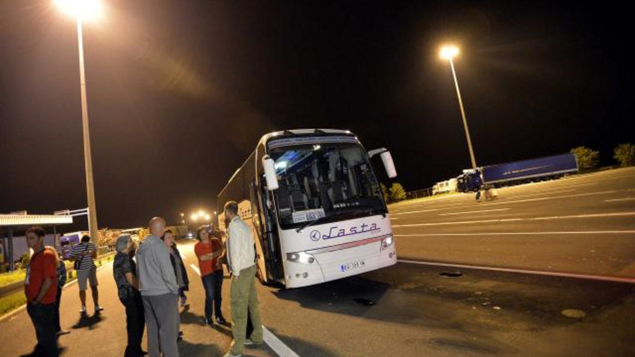 autobus, granica