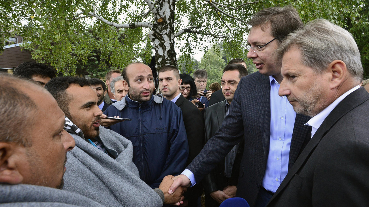 Aleksandar Vučić i Johanes Han