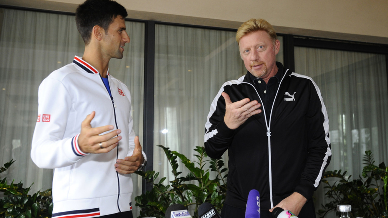 Novak Đoković i Boris Beker