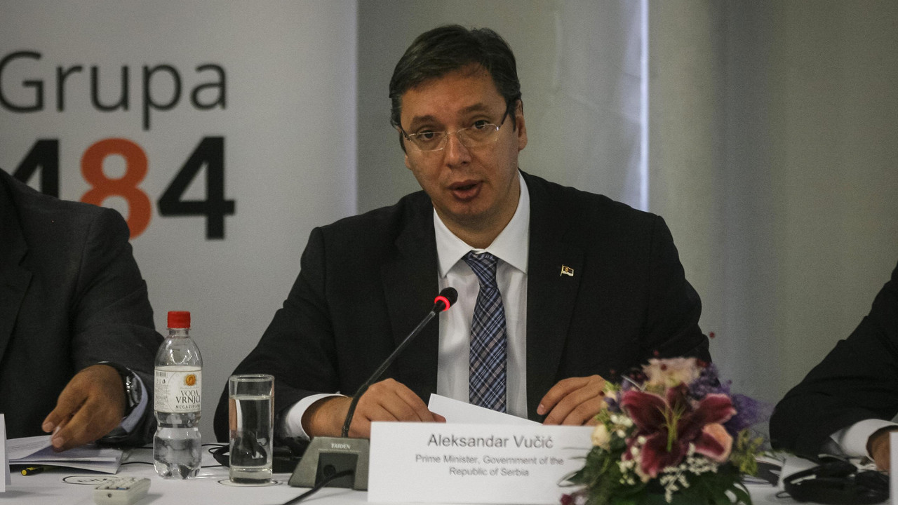 Aleksandar Vučić na konferenciji u Zari