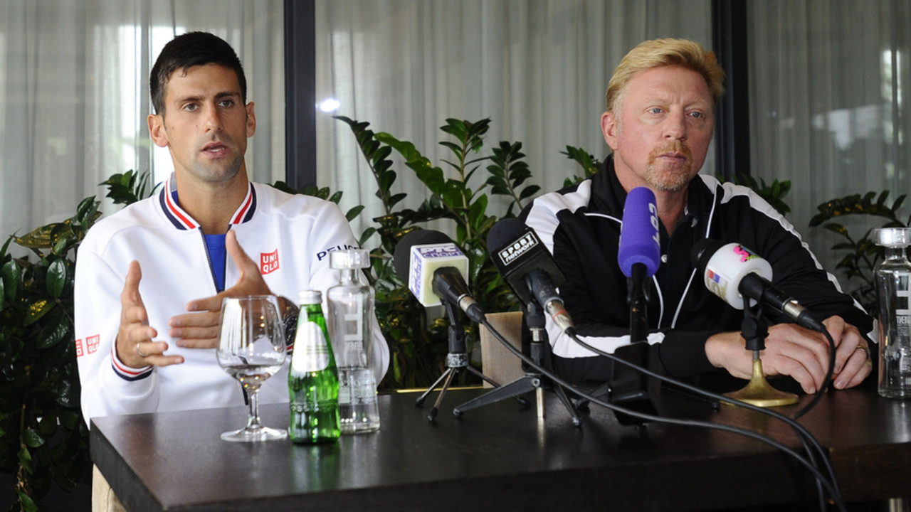 Novak Đoković i Boris Beker na konferenciji za medije u Beogradu