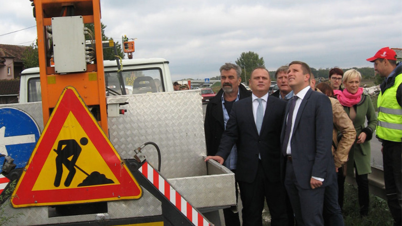 Goran Vesić na zrenjaninskom putu