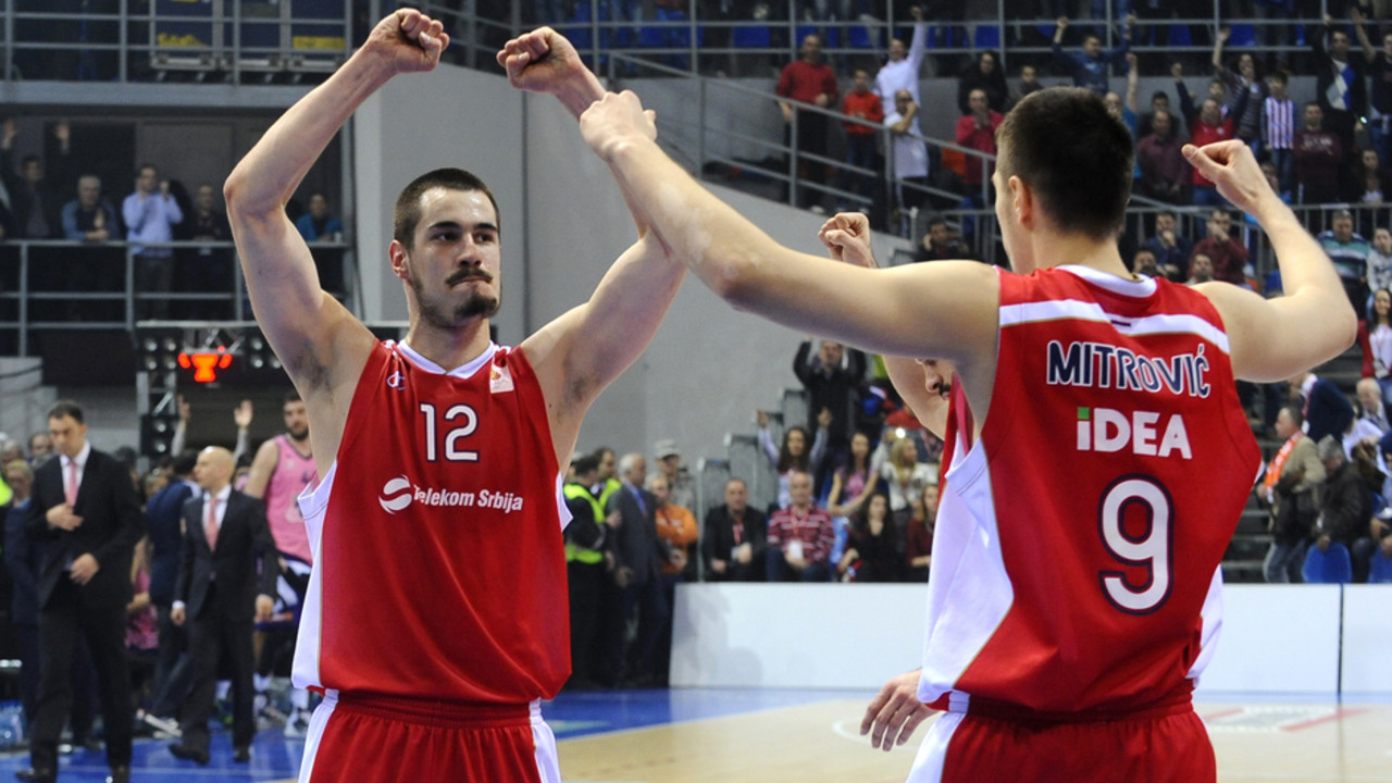 Nikola Kalinić i Luka Mitrović iz perioda dok su zajedno nosili dres Crvene zvezde