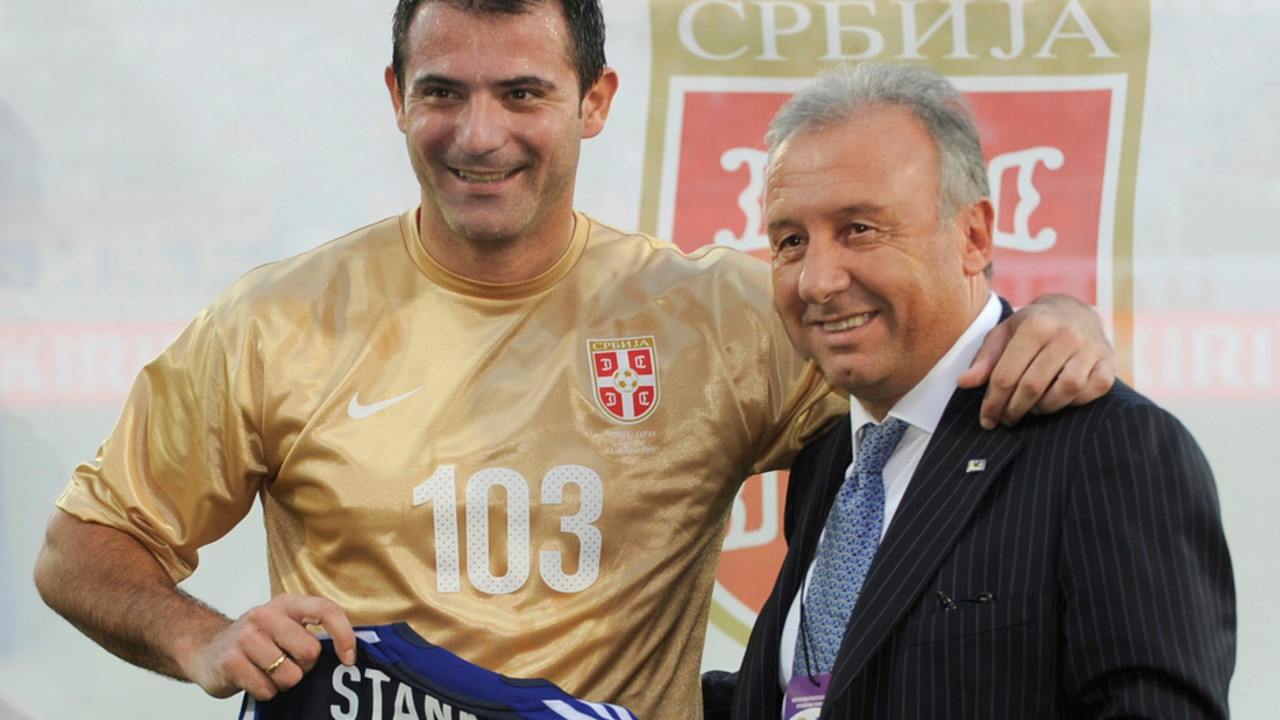 Dejan Stanković na oproštaju od dresa Srbije