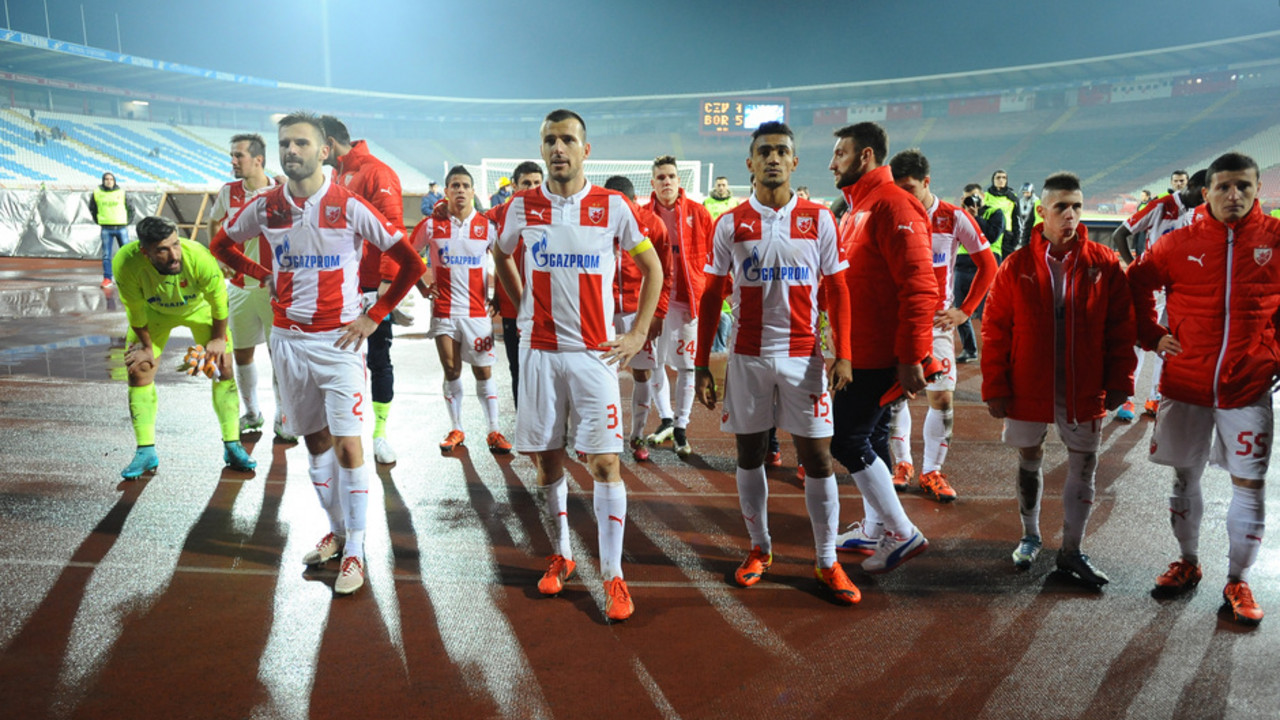 Fudbaleri Crvene zvezde posle poraza od Borca