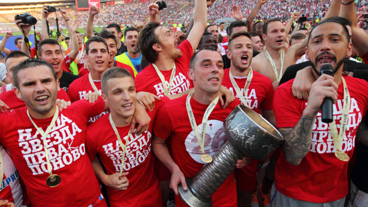 Darko Lazović na proslavi titule Crvene zvezde
