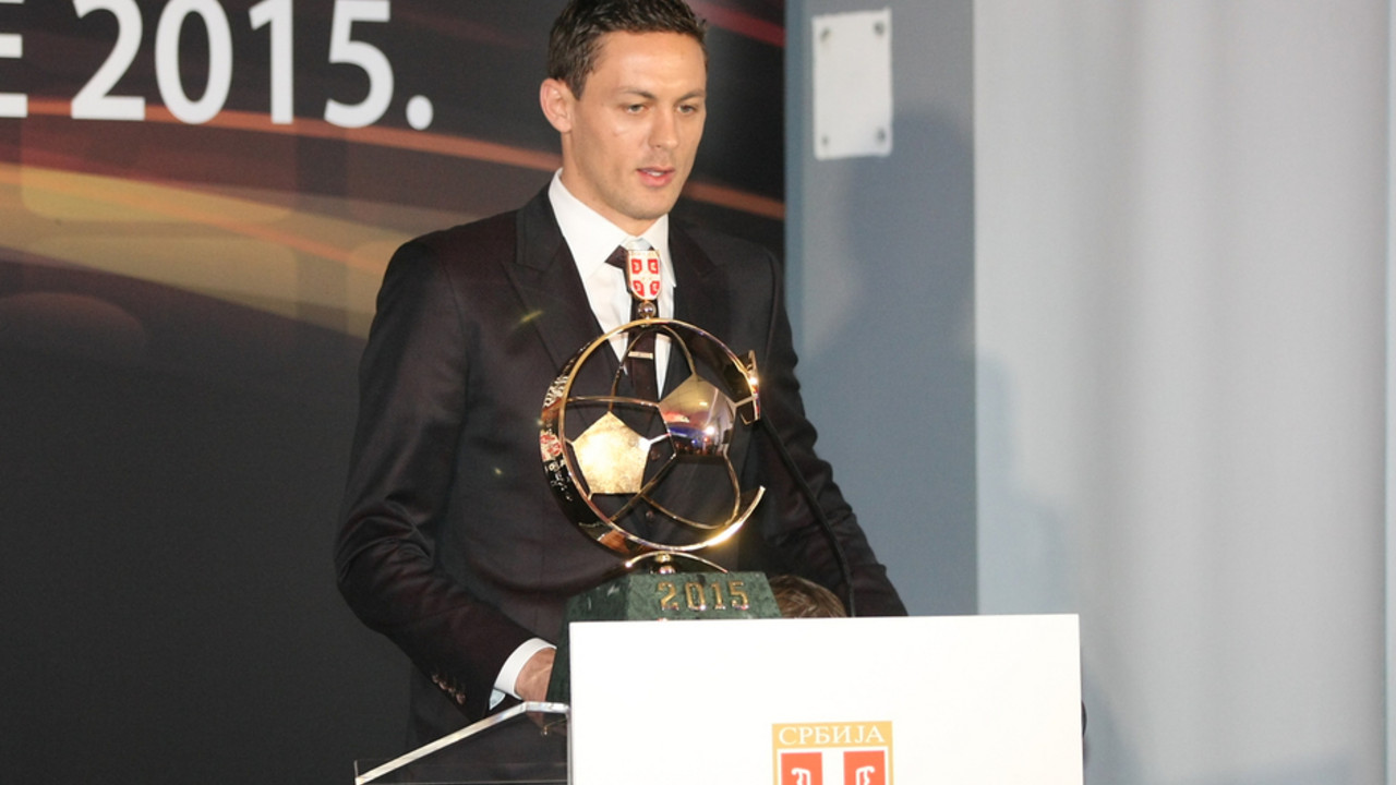 Nemanja Matić na ceremoniji dodele 'Zlatne lopte FSS'