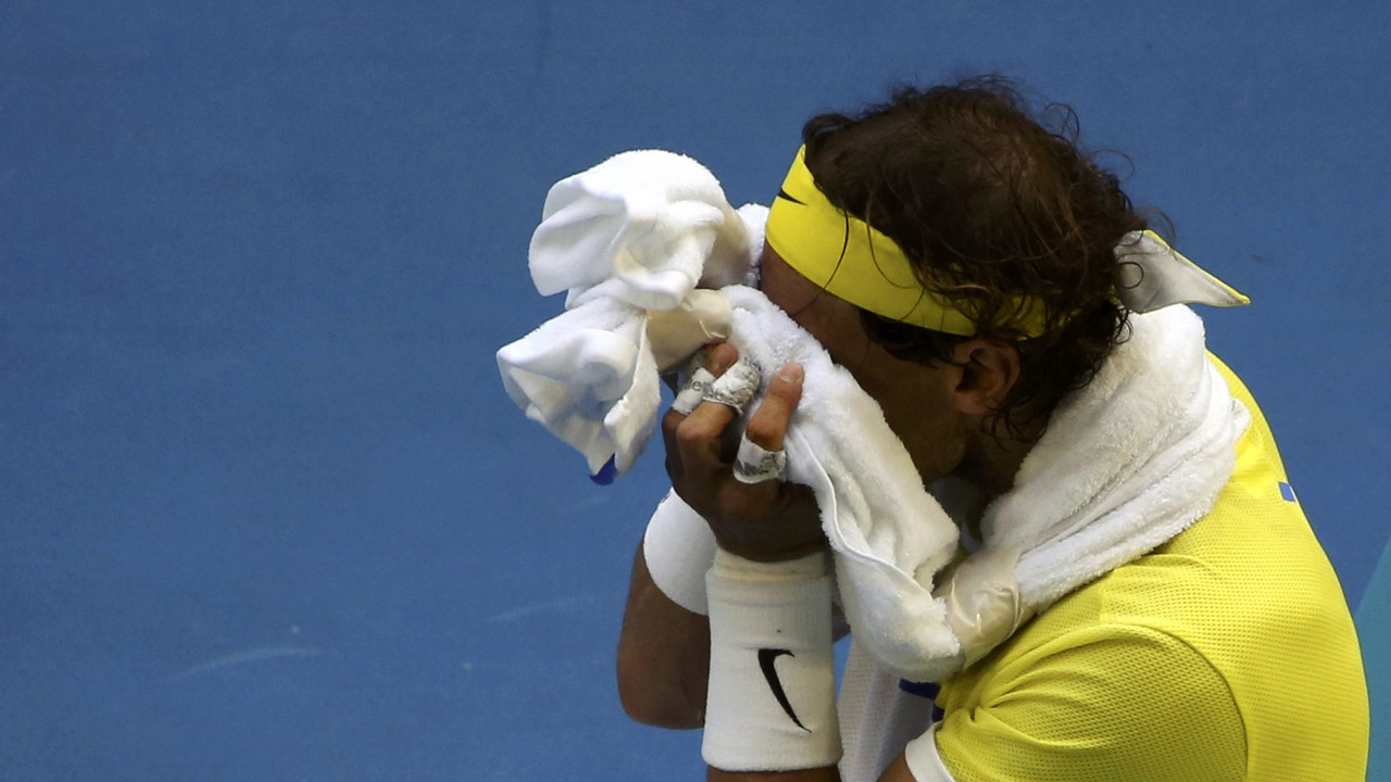 Rafael Nadal tokom meča sa Fernandom Verdaskom