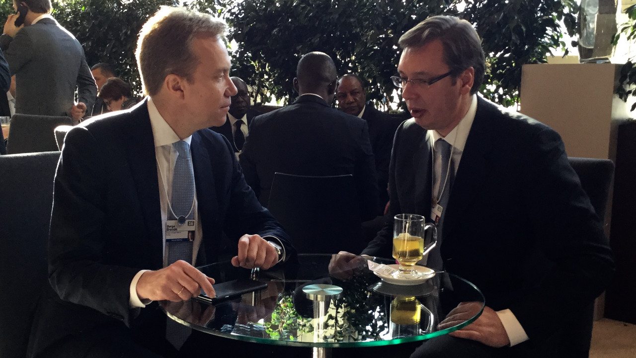 Berge Brende i Aleksandar Vučić