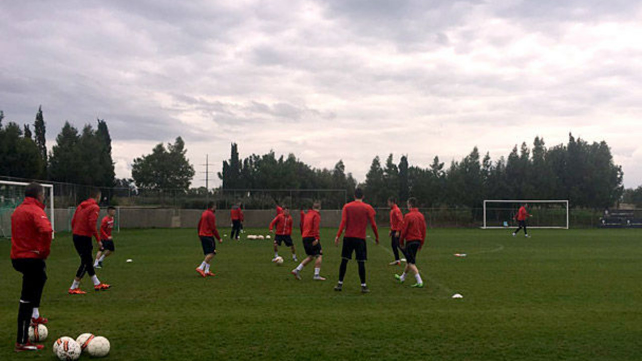Fudbaleri Crvene zvezde na treningu na Kipru