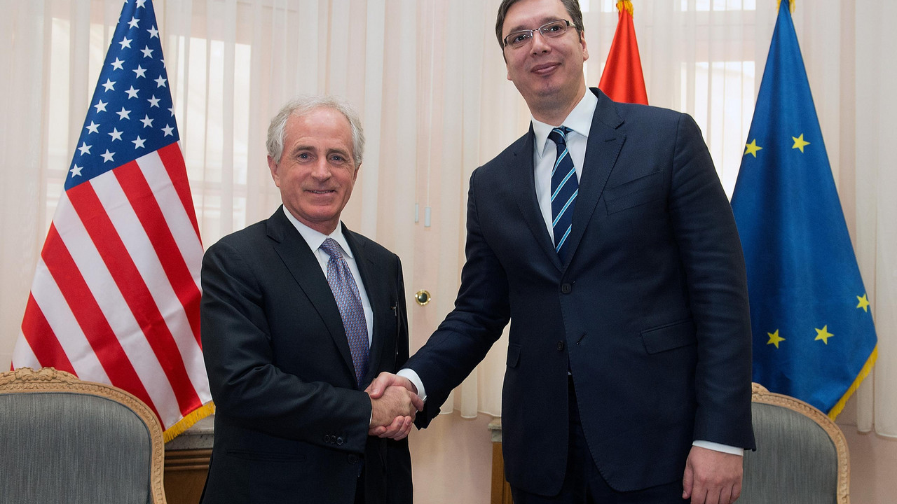 Aleksandar Vučić i Bon Korker