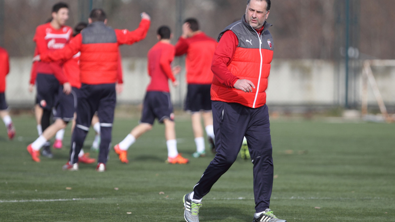 Miodrag Božović na treningu Crvene zvezde