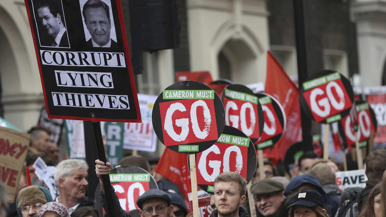 Protesti u Londonu protiv Kamerona