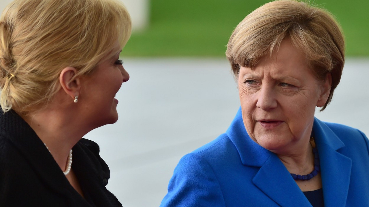 Kolinda Grabar Kitarović i Angela Merkel