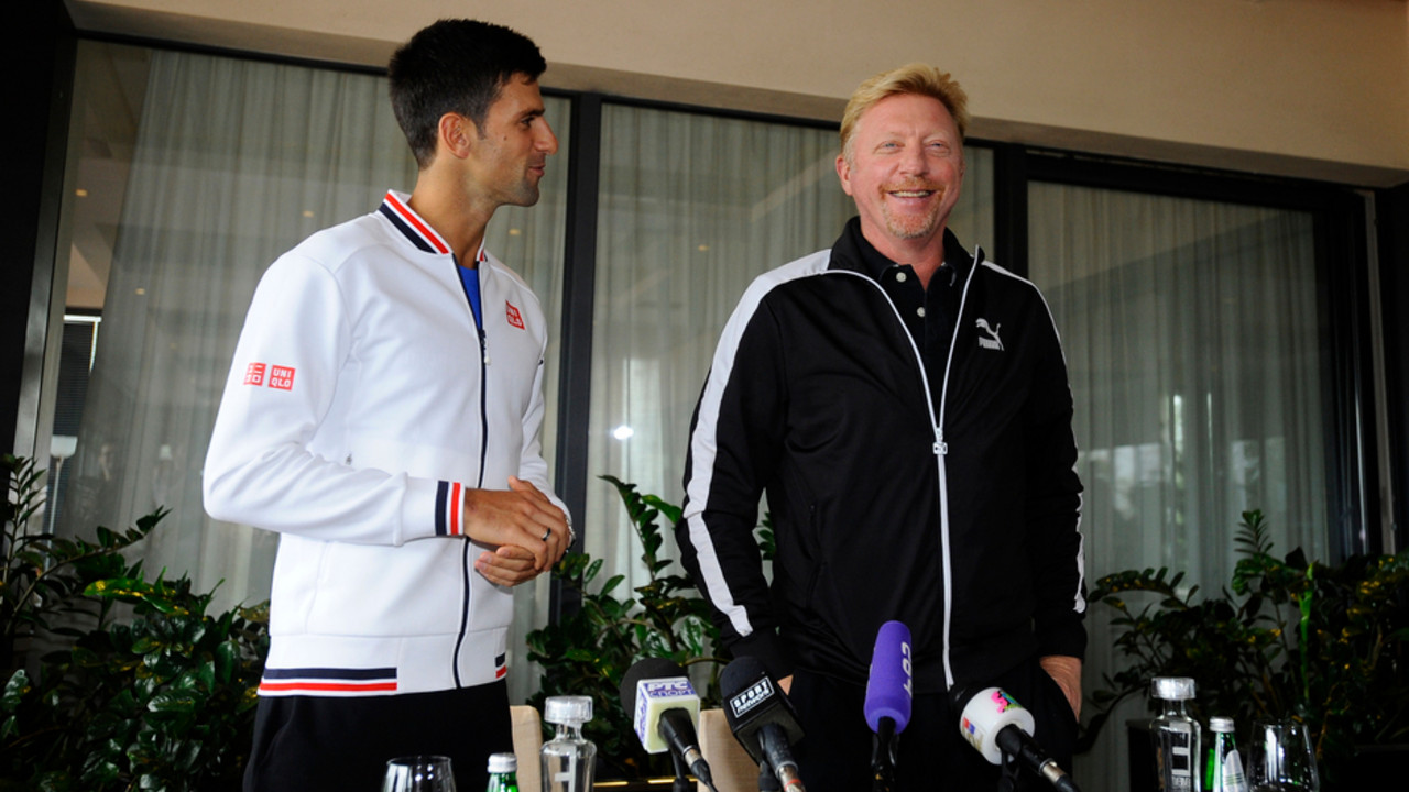 Novak Đoković i Boris Beker