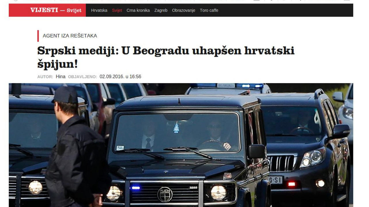 Hapšenje hrvatskog špijuna