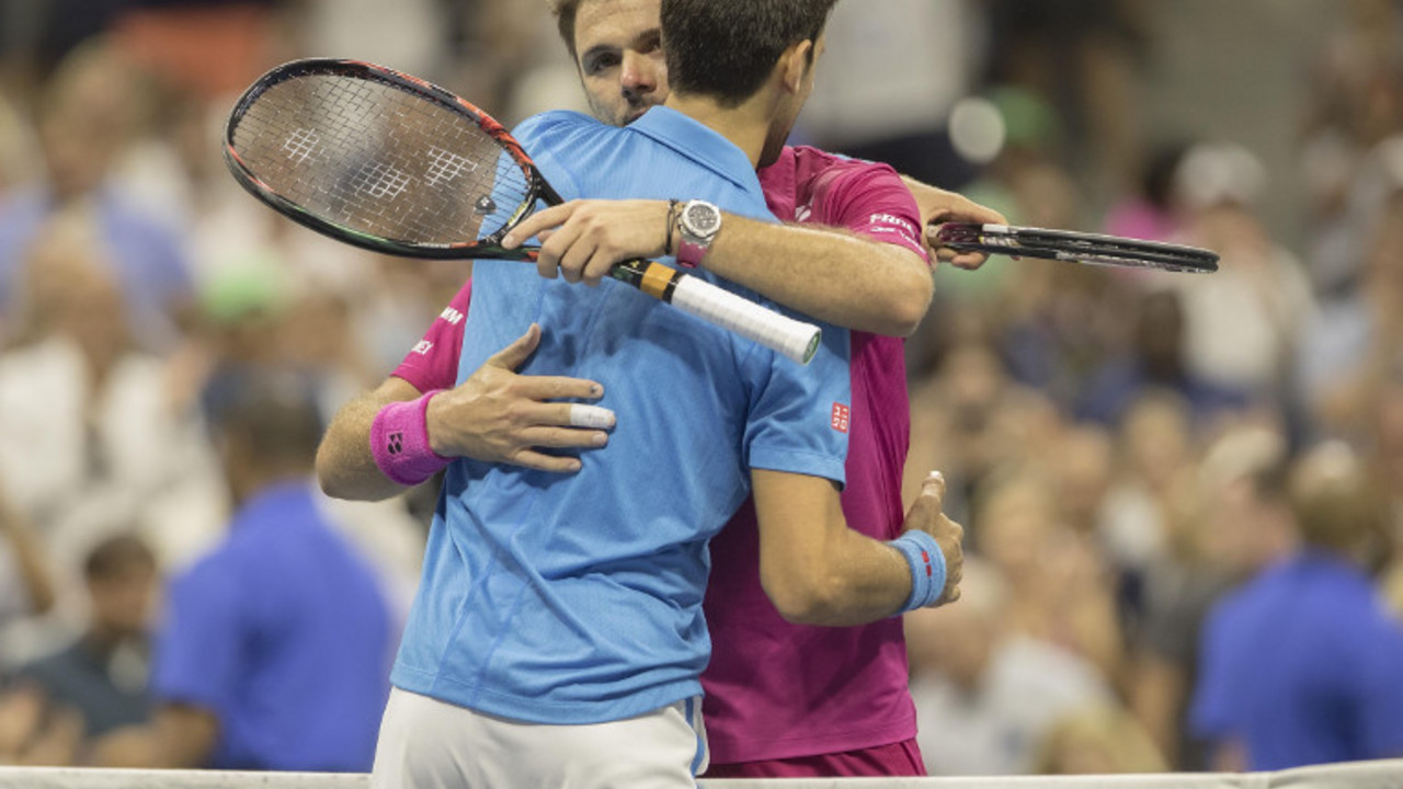 Sten Vavrinka i Novak Đoković posle finala US opena