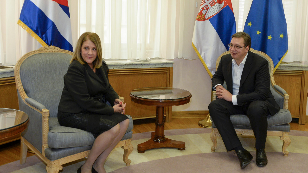 Aleksandar Vučić sa ambasadorkom Kube