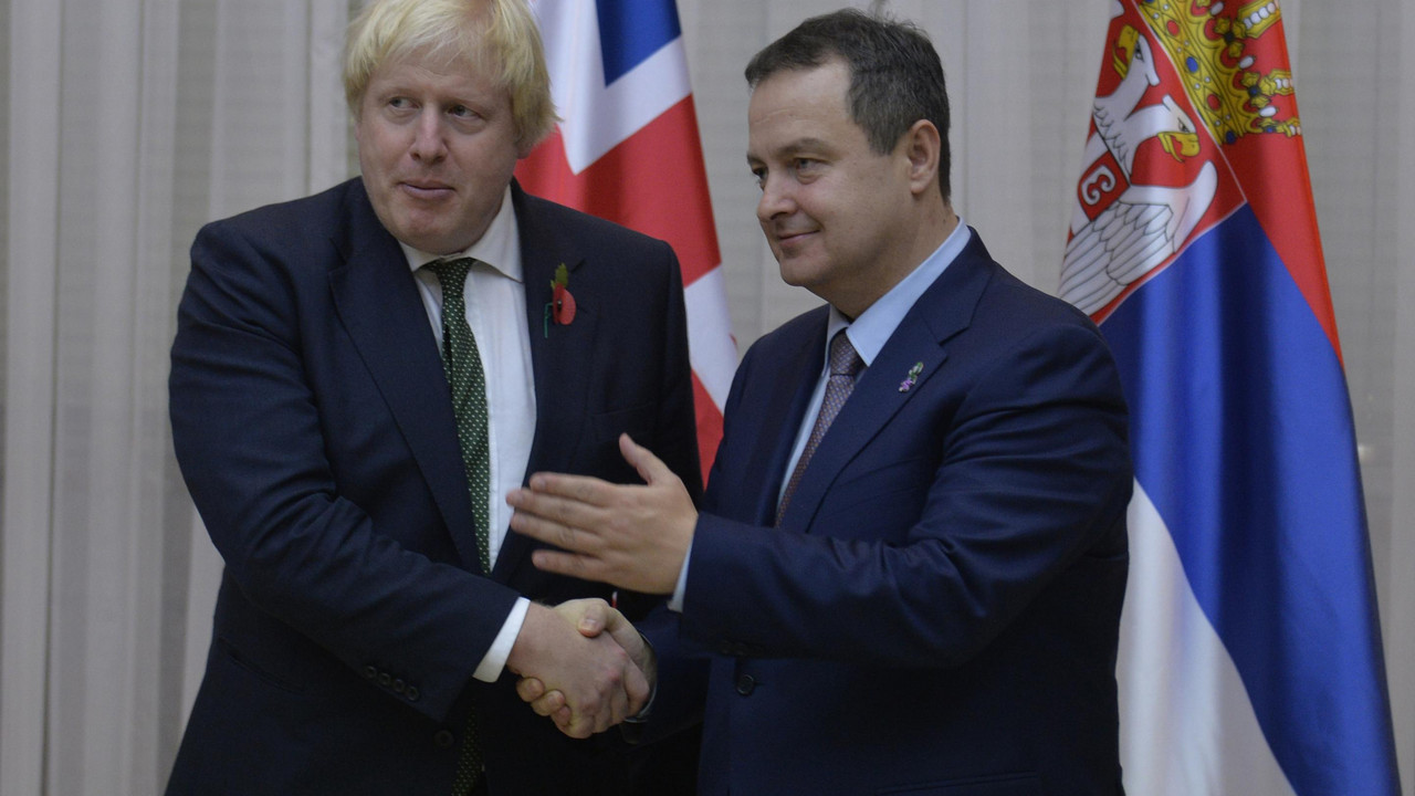 Ivica Dačić i Boris Džonson