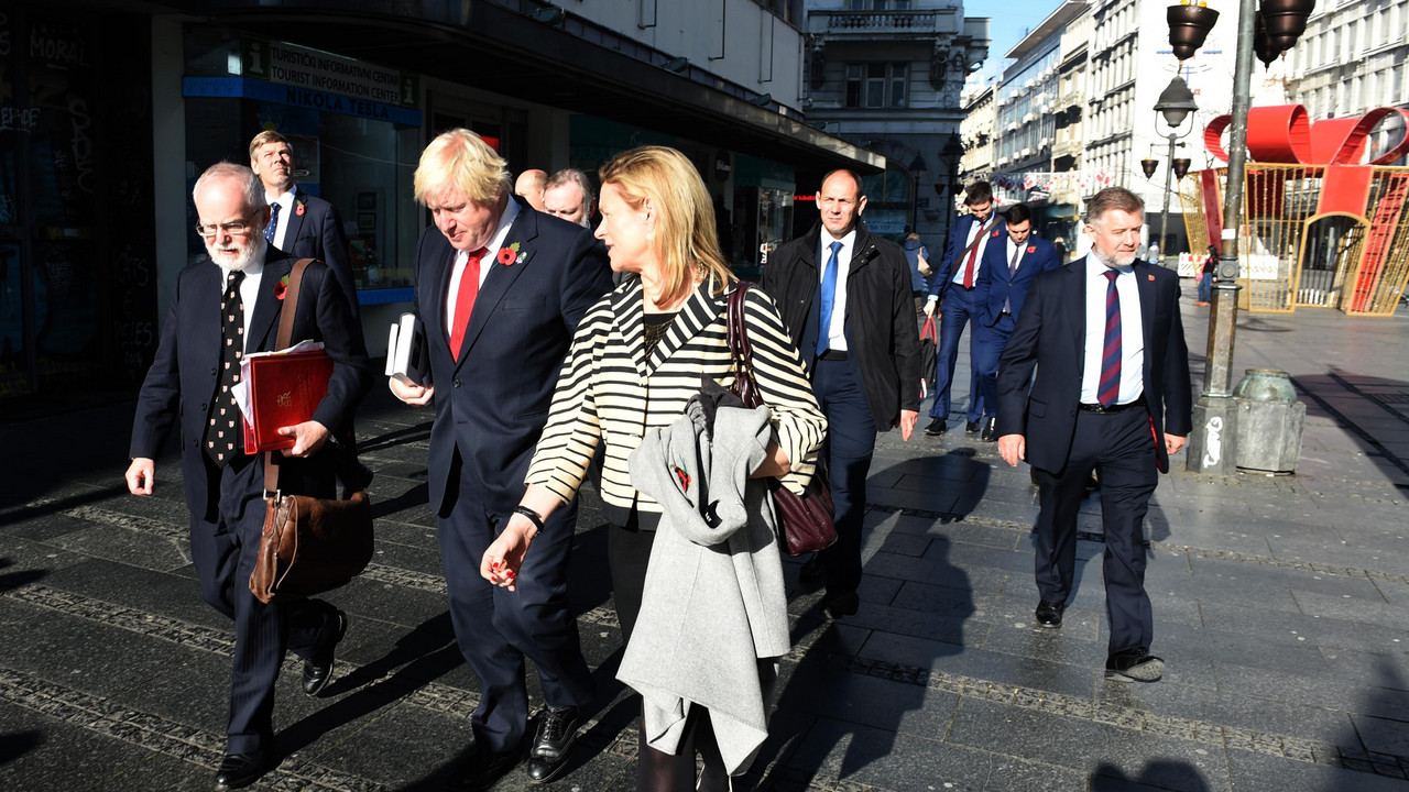 Boris Džonson u Knez Mihailovoj ulici