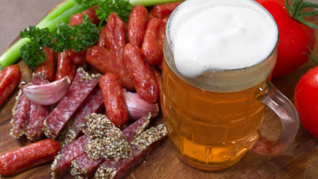 masna hrana i pivo