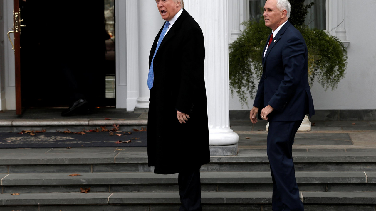Donald Tramp i Majk Pens