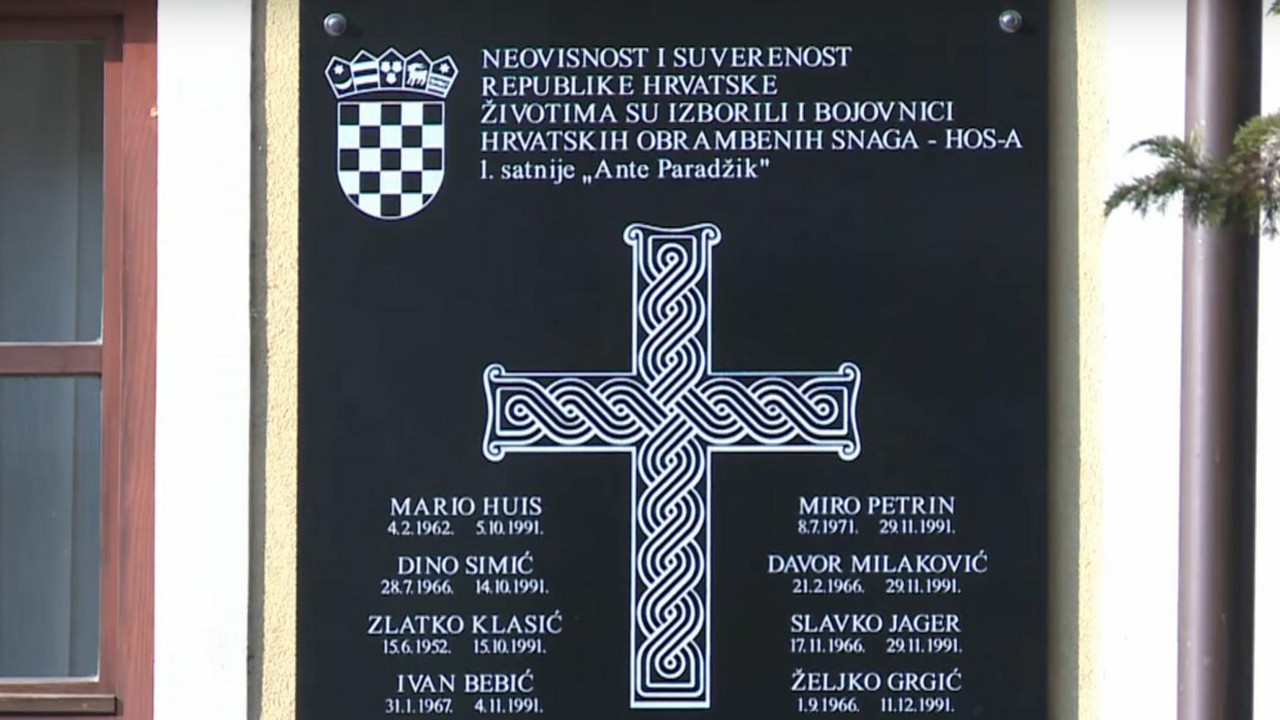 Tabla HOS u Jasenovcu